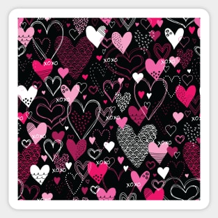 Hearts and Kisses Sticker